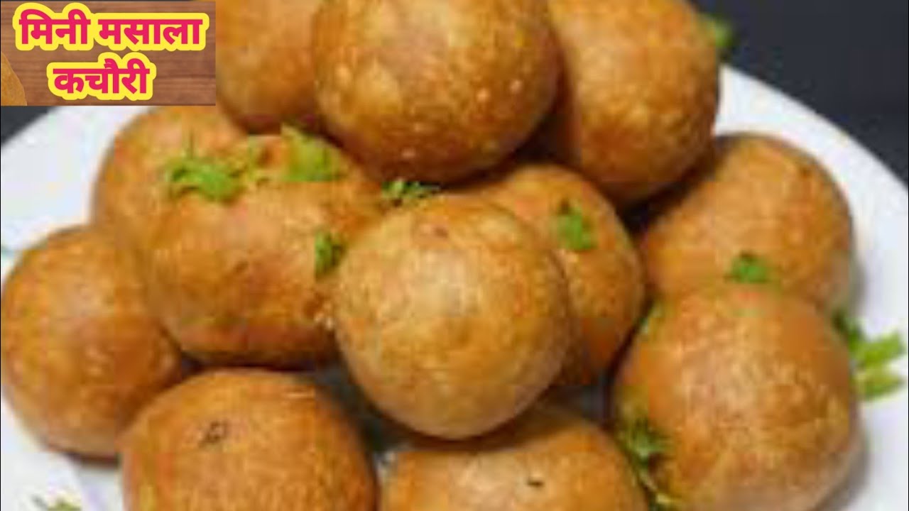 Mini Masala Kachori Recipe | Farsan Kachori | Crispy Dry Kachori Without Oven |Tea Time Snack Recipe