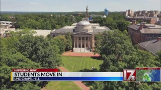 UNC students move in as school provides information on COVID-19 cases on campus