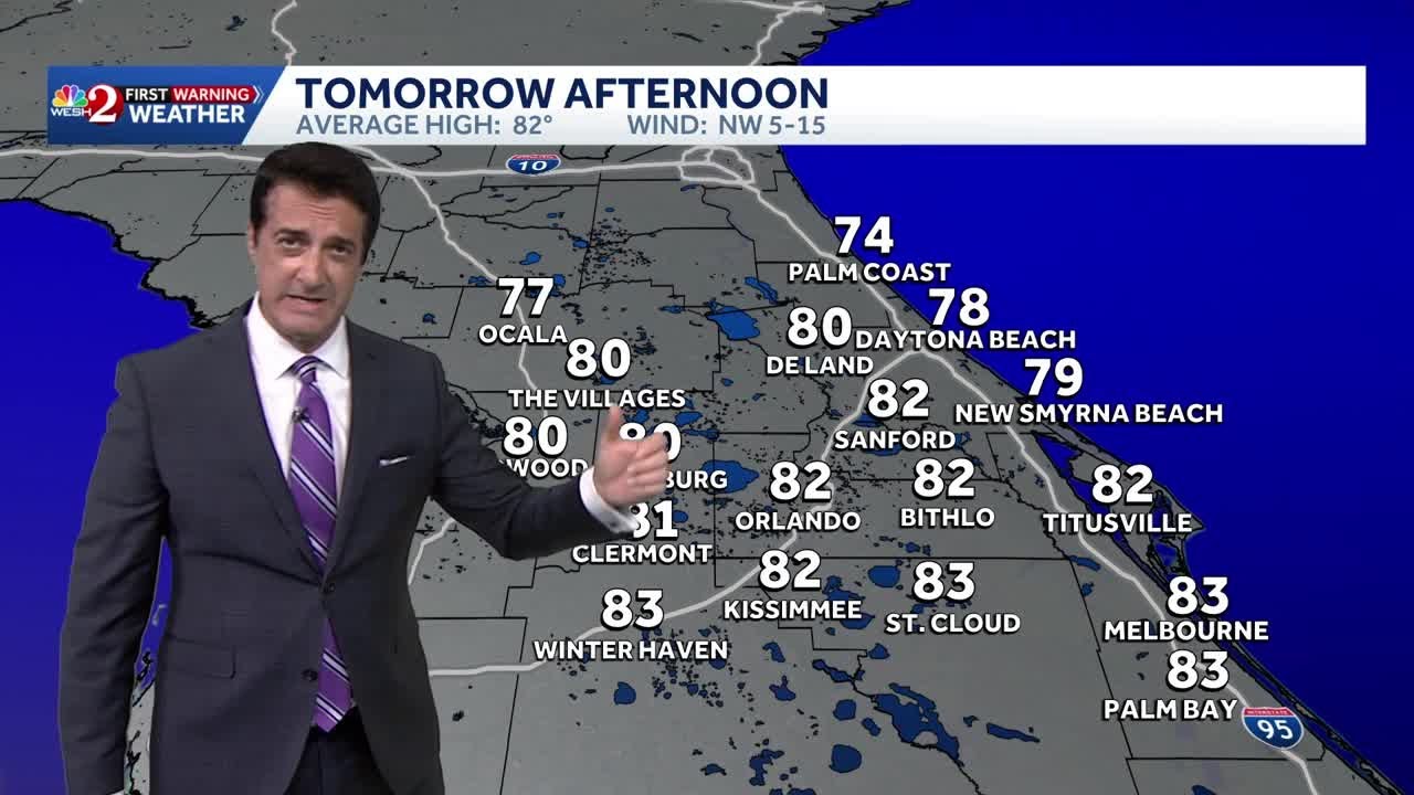 Rain moves out as drier and less humid air work in the next few days ...