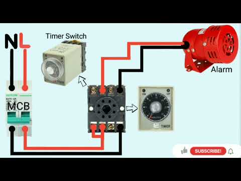 How To Connect Anly Timer With Siren||Wiring Diagram||Ed Electrical Tech.