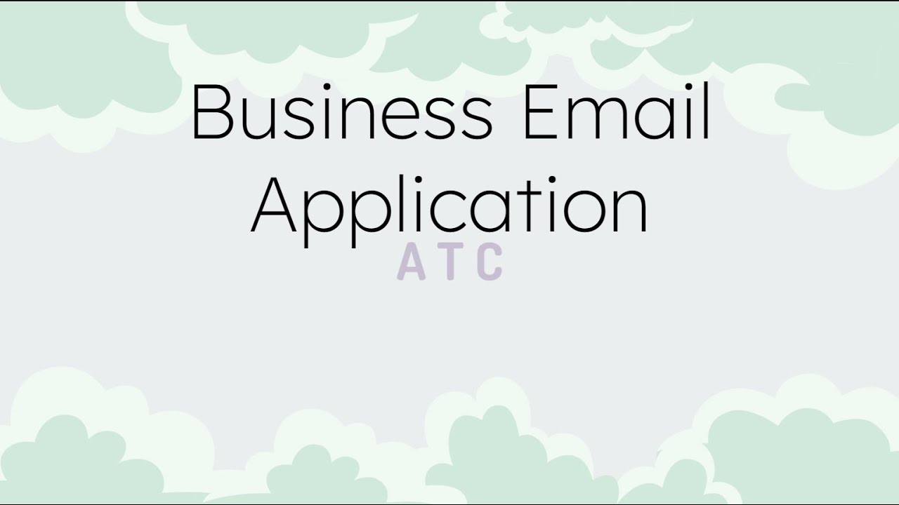 Business Email Project Java - YouTube