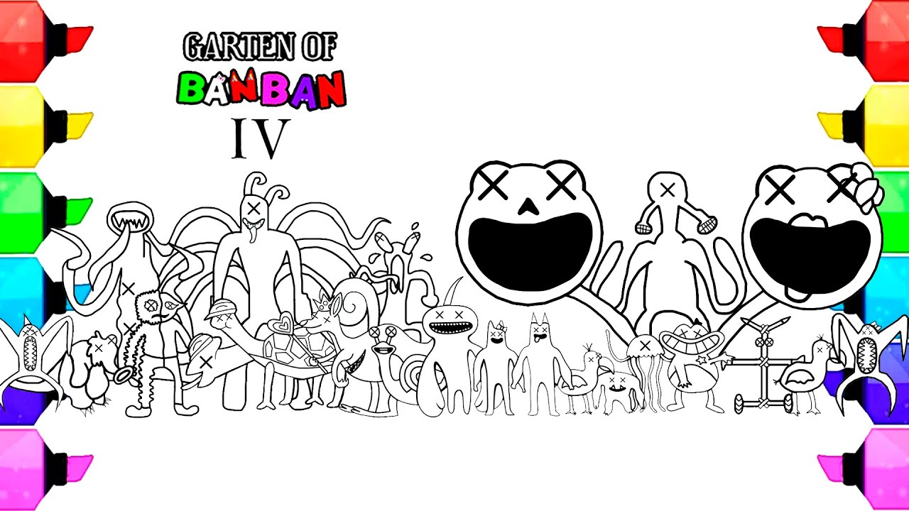 GARTEN OF BANBAN 3 Coloring Pages from Third Teaser Trailer