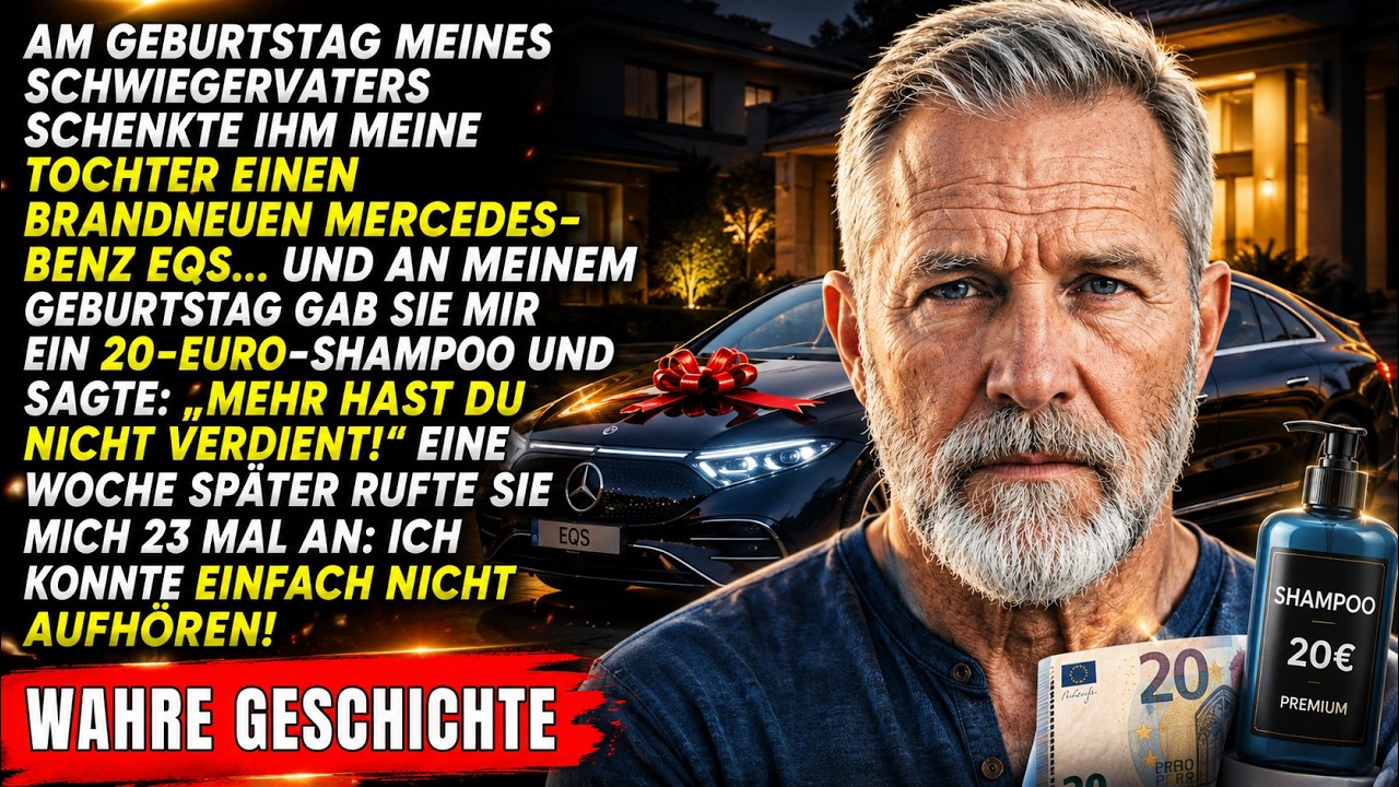 Als meine Tochter mir die Plastiktüte hinhielt, zerbrach etwas in mir. Shampoo, Seife, Tankstellenware – „Mehr verdienst du nicht“, sagte Stephanie. Ich war 65, hatte ehrlich gelebt, doch für sie...