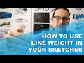 How to use line weight in your sketches 2 rules  2 techniques