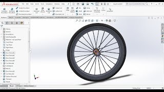 how to design a bicycle wheel in solidworks?