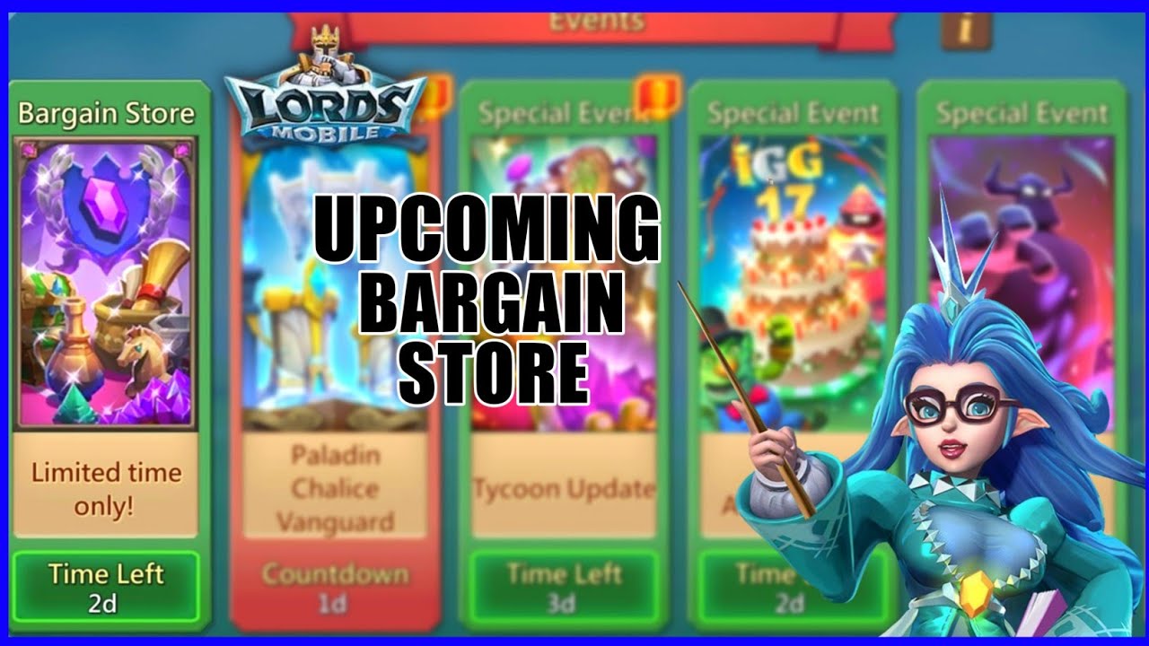 Lords mobile Bargain Mystery Event lords mobile