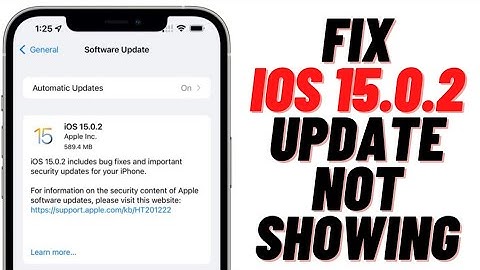Fix New iOS 15.0.2 Update Not Showing On iPhone & iPad !! How To Download And Install iOS 15.0.2