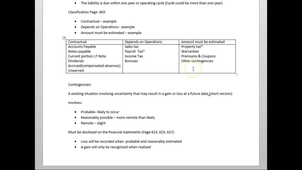 Chapter 13 Current Liabilities - YouTube