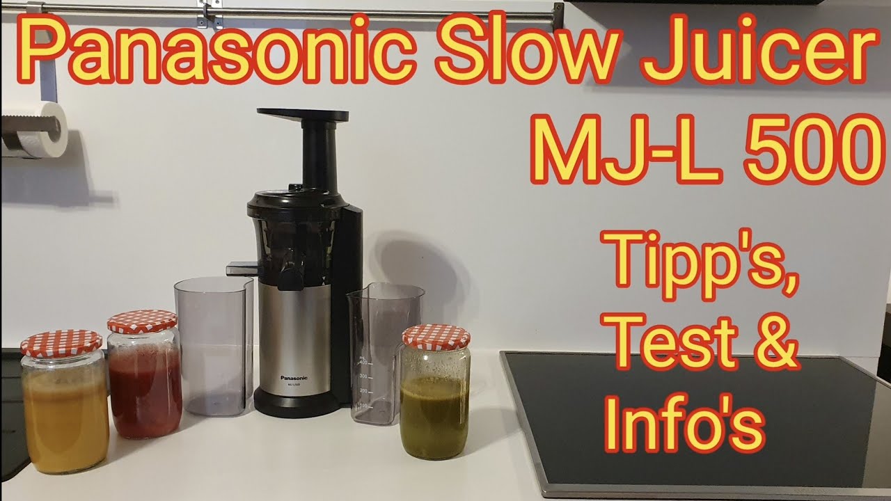 Download Slow Juicer Panasonic MJ-L 500: unboxing, Tipp`s, Test & Info`s (Entsafter)