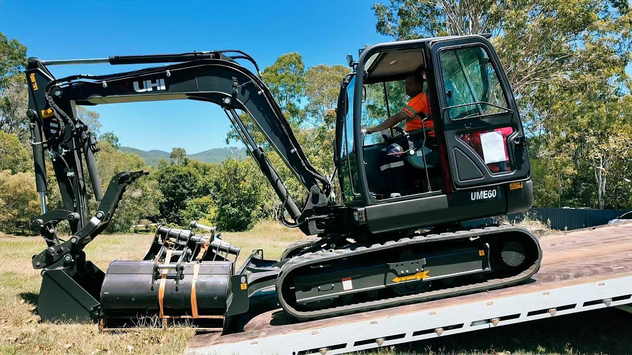 UME60 Excavator Delivered & Unloaded – Built Tough, Now On Site