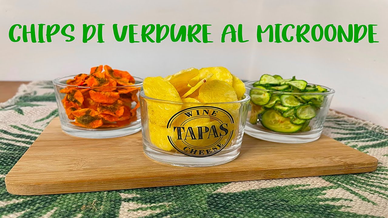 Chips di verdure al microonde