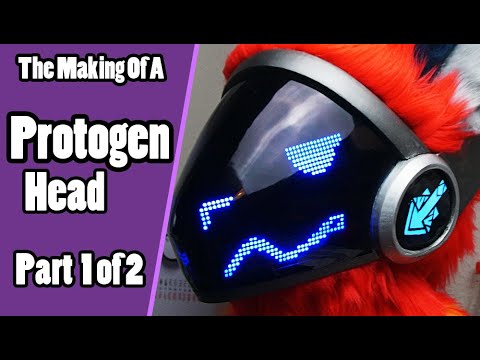 The Making Of A Protogen Head #1// Preparing Head Base & Assemble LED Light  - Fursuit Tutorial 