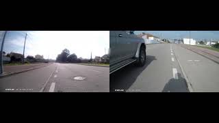 Another overtake of a cyclist at less than 1.5m, no oncoming traffic