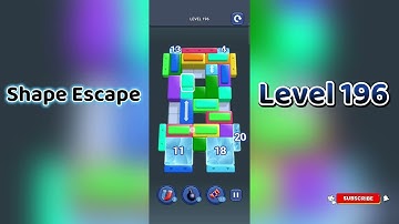 🔥 Shape Escape Level 196 Walkthrough | Can You Solve It? 🧠💥