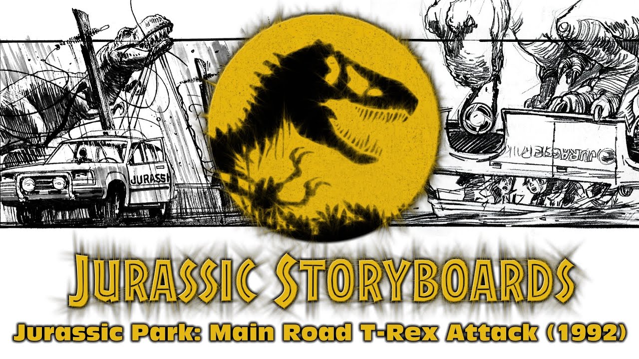 jurassic-storyboards-jurassic-park-main-road-t-rex-attack-1992