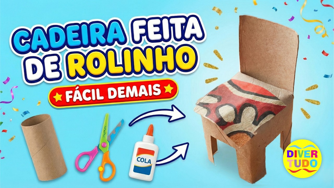 Cadeira feita de rolinho