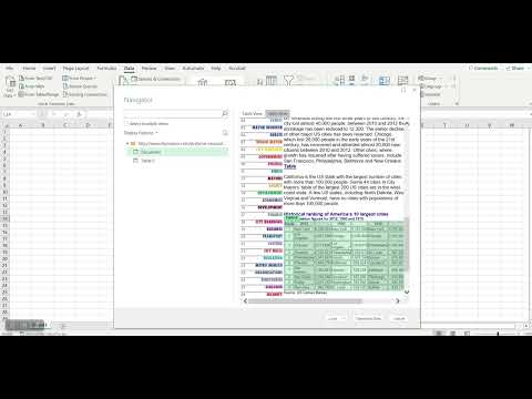 How to Import data from Web to Microsoft Excel