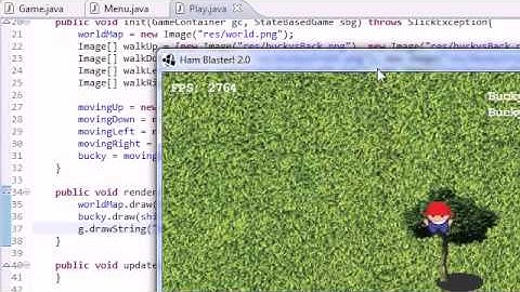 Java Game Development with Slick   18   Drawing Bucky and the World on the Screen