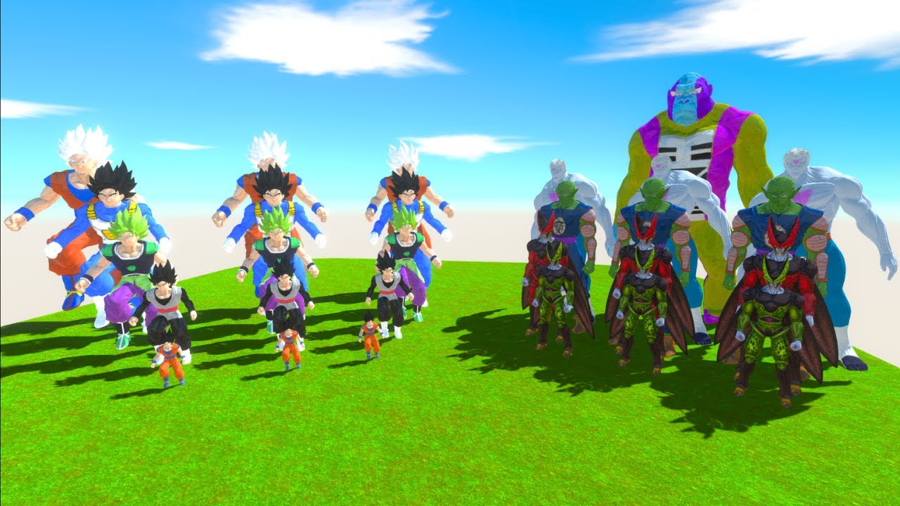 Tournament Of Power Goku + Vegeta + Goku Black vs Zeno + King Piccolo - ARBS