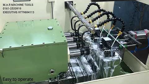 Four spindle servo controlled drilling machine for deep drilling