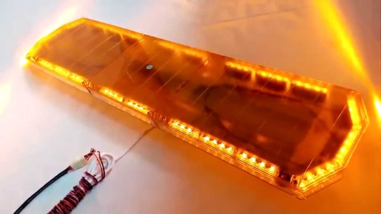 NEW 88W AMBER LED WORK LIGHT BAR DAYTIME FLASHING EFFECTIVE YouTube