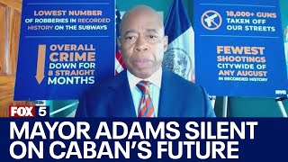 Adams declines to say if he has confidence in NYPD Commissioner Caban