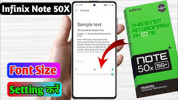 Infinix note 50x 5g font size setting kaise kare | how to increase font size in infinix note 50x 5g