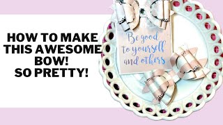HOW TO MAKE THIS AWESOME BOW! SO EASY AND PRETTY! 🎀🎀🎀🎀🎀