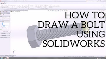 Solidworks 2012 Tutorial: Modelling a Simple Threaded Bolt - Using a Swept Boss [HD]