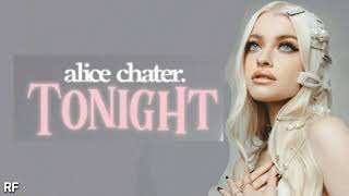 Alice Chater - TONIGHT (Lyrics Video)