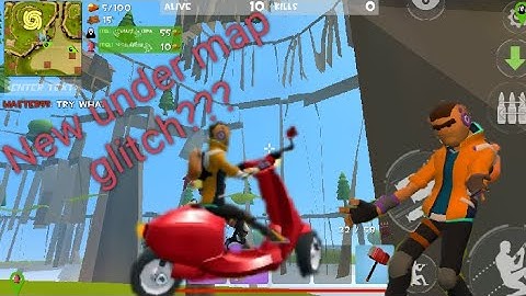 Going under the map in Rocket Royale