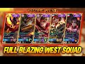 FULL TEAM BLAZING WEST SQUAD SKIN GAMEPLAY! GRABEEEEEEE SOBRANG INTENSE NG LABANAN! INIT! - MLBB