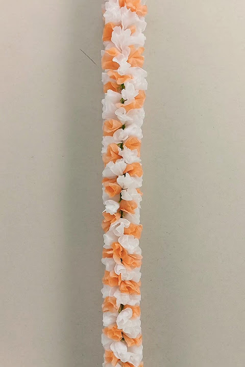 how to make tissue paper jasmine flowers(కాగడ మల్లెలు)/diy tissue paper jasmine flowers#viralshorts