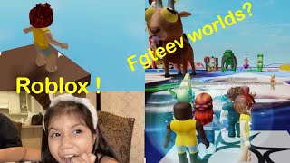 PLAYING RANDOM ROBLOX GAMES & FGTEEV ROBLOX GAMES