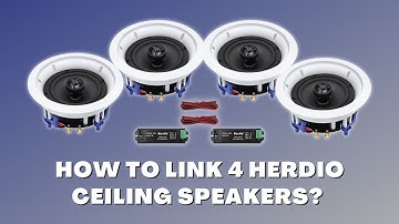 How to connect 2 pairs of herdio ceiling speakers?