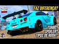 UPGRADES DE CARROS AJUDAM? TIPOS DE RODA, TRANSMISSÃO, MOTOR, TURBO, SPOILER... (GTA Online)