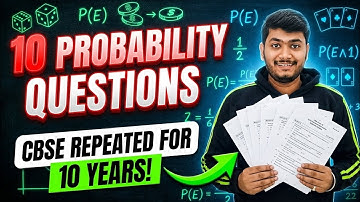 10 Most Important Questions (Repeated PYQ)-Probability Class 10 Maths! 🔥CBSE OneShot Revision