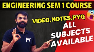 SEMESTER 1 | ALL UNIVERSITY | ALL BRANCH | ALL VIDEO COURSE With NOTES & PREVIOUS YEAR QUESTIONS
