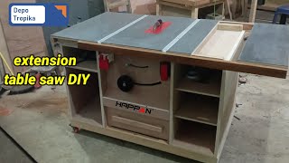 kali ini kita kembali membuat table saw extension. menggunakan HAPPAN