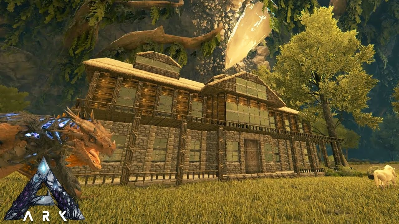 Ark Extinction Crystal Cave Mansion Speed Build Youtube