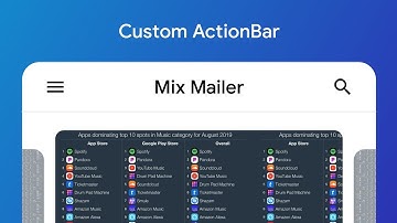 How to make custom ActionBar - Sketchware