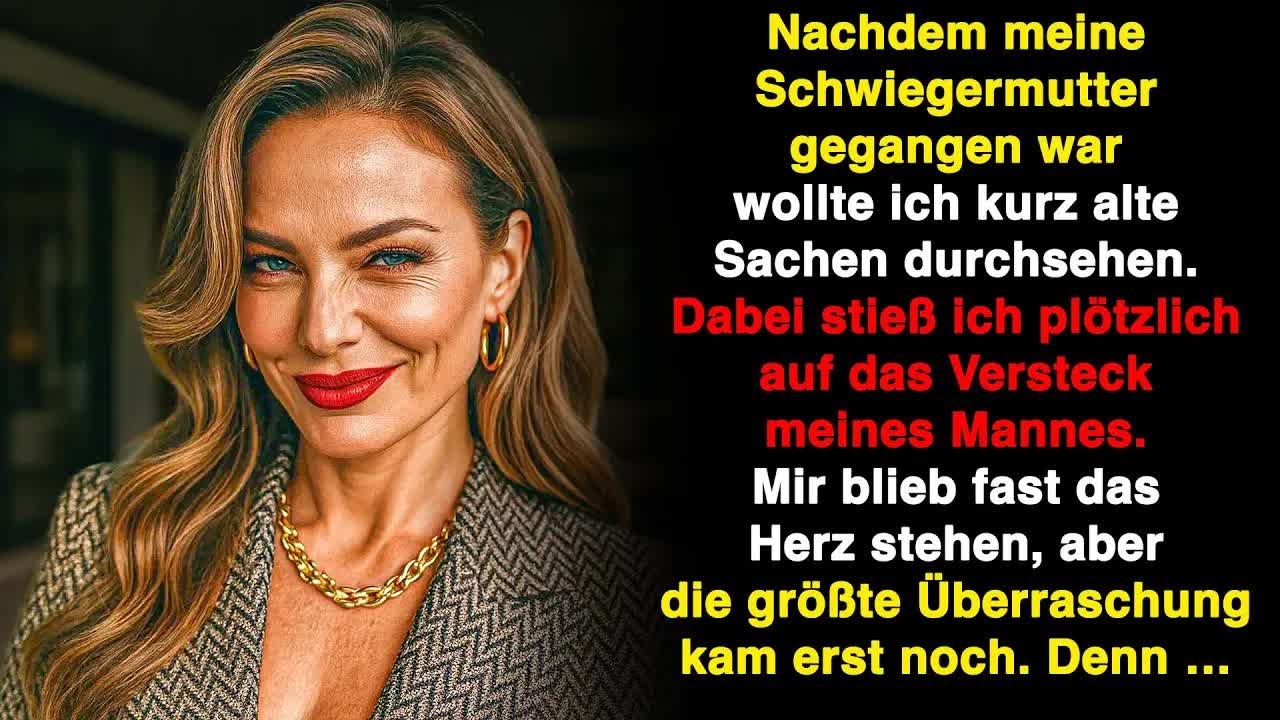 Nachdem meine Schwiegermutter weg war, fand ich das Versteck meines Mannes  Das Schlimmste kam n