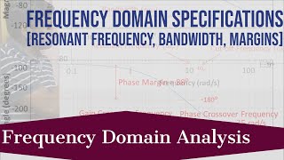 Frequency Domain Specifications | Lecture 3 | Frequency Domain Analysis