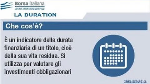 Cosa si intende per duration di un titolo?