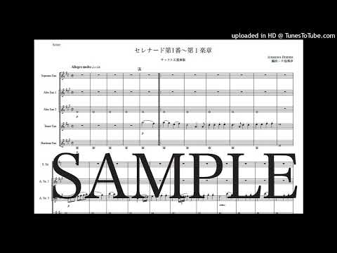 ブラームス「セレナード第1番〜第１楽章」サックス五重奏版（編曲：中島雅彦）