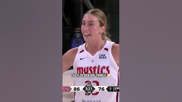 🔥 Lucy Olsen CLUTCH 3 | Washington Mystics WNBA women
