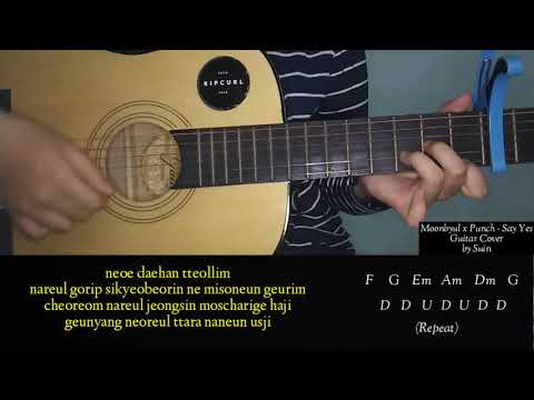 Moonbyul Feat Punch - Say Yes Easy Guitar Chords & Lyrics | Suin
