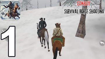Cowboy Survival Horse Shooting Gameplay Walkthrough Part 1 - Tutorial (iOS, Android)
