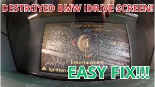 BMW broken iDrive screen replacement! EASY! E60 E61 E90 E91 525i/530i/535i/545i/550i/325i/330i/335i Bmw E60 Idrive Display Problem Solved