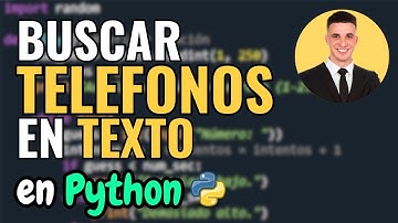 Cómo Buscar Números de Teléfono en un Texto con Expresiones Regulares en Python | Tutorial Español